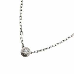 Cartier Amour Diamond Necklace 41cm SM K18 WG White Gold 750 Diamant Leger d