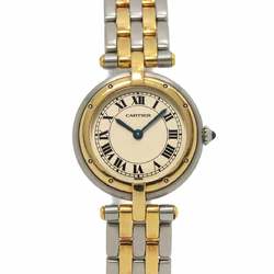 Cartier Panthere SM 2 Row Combi W25030B6 Women's Watch Ivory K18YG Yellow Gold Quartz Vendome