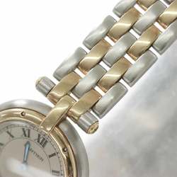 Cartier Panthere SM 2 Row Combi W25030B6 Women's Watch Ivory K18YG Yellow Gold Quartz Vendome