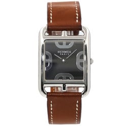 Hermes Cape Cod GM Double Tour CC3 710 Men's Watch Black Quartz