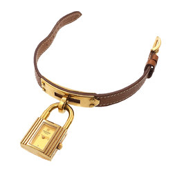 Hermes Kelly Watch Ladies' Gold Quartz Padlock