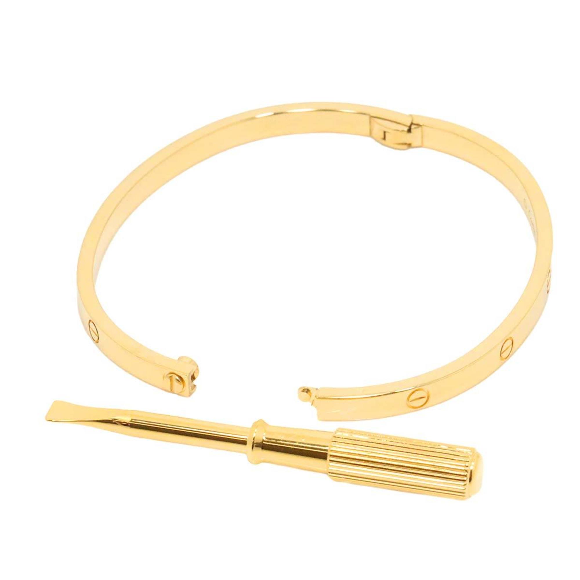 Cartier Love Bracelet SM #16 K18 YG Yellow Gold 750 Bangle