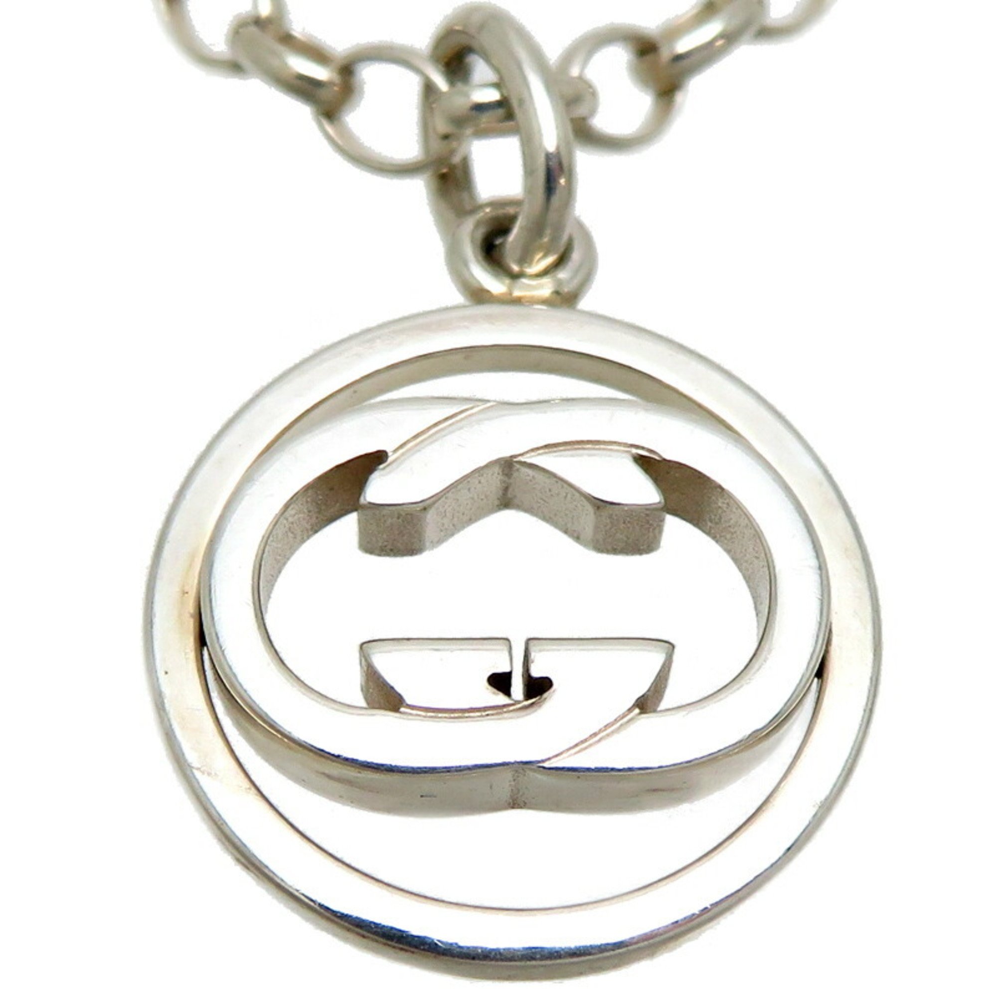 Gucci SV925 Interlocking G Women's and Men's Necklace Silver 925