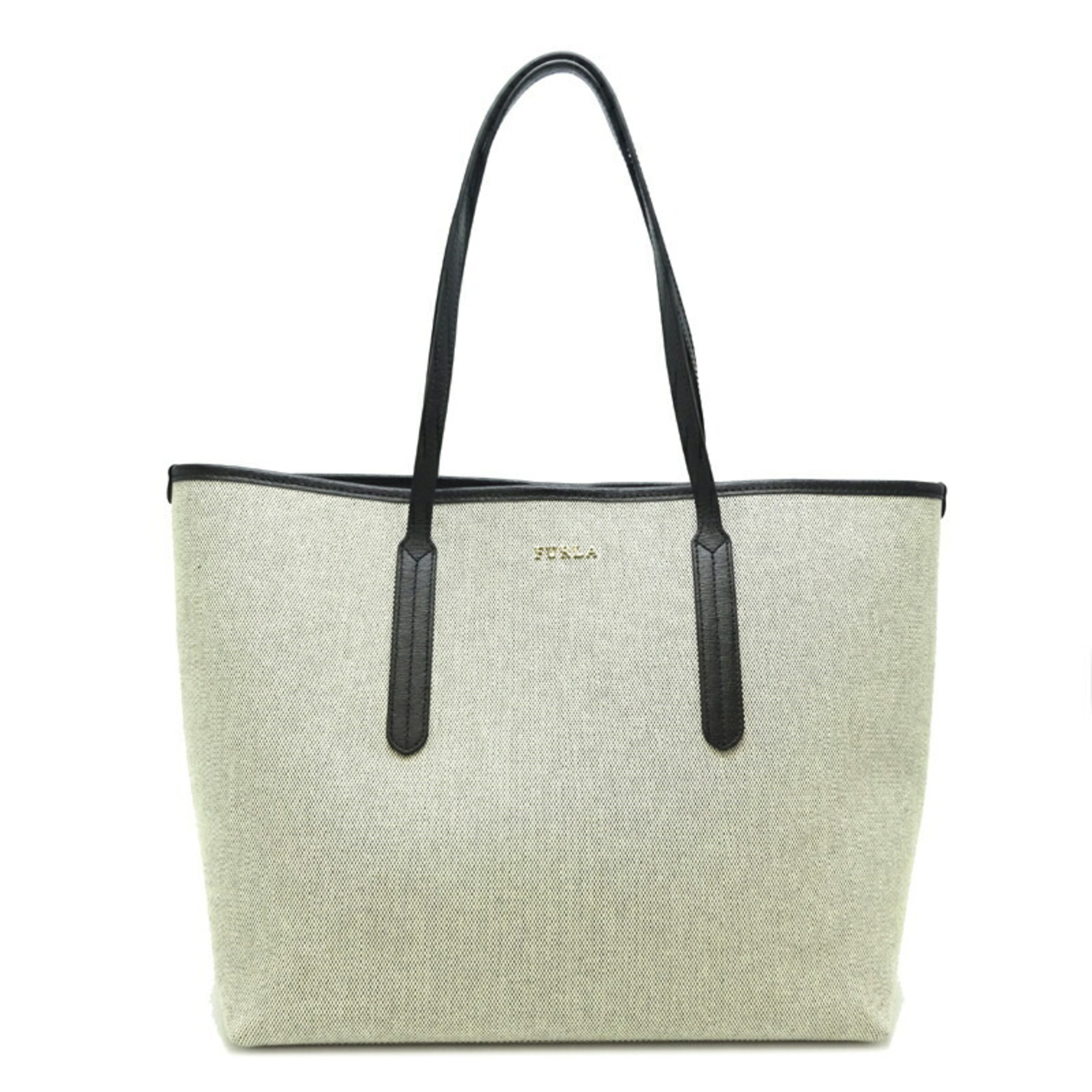 FURLA shoulder bag women's tote 166463 canvas ivory