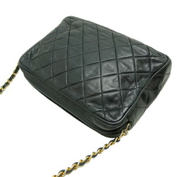 Chanel Matelasse 25 Chain Shoulder Women's Bag Lambskin Black