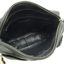 Chanel Matelasse 25 Chain Shoulder Women's Bag Lambskin Black