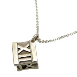 Tiffany SV925 Atlas Cube Women's Necklace Silver 925