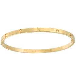 Cartier Love Bracelet SM #18 K18 YG Yellow Gold 750 Bangle