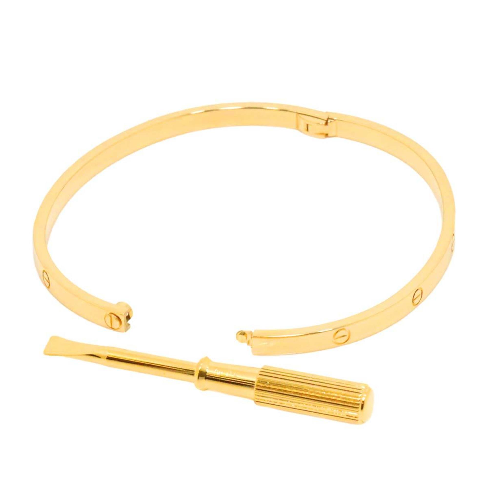 Cartier Love Bracelet SM #18 K18 YG Yellow Gold 750 Bangle