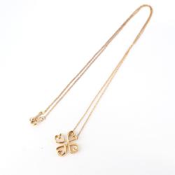 Tiffany Necklace Loving Heart Clover 1PD Diamond K18PG Pink Gold Women's