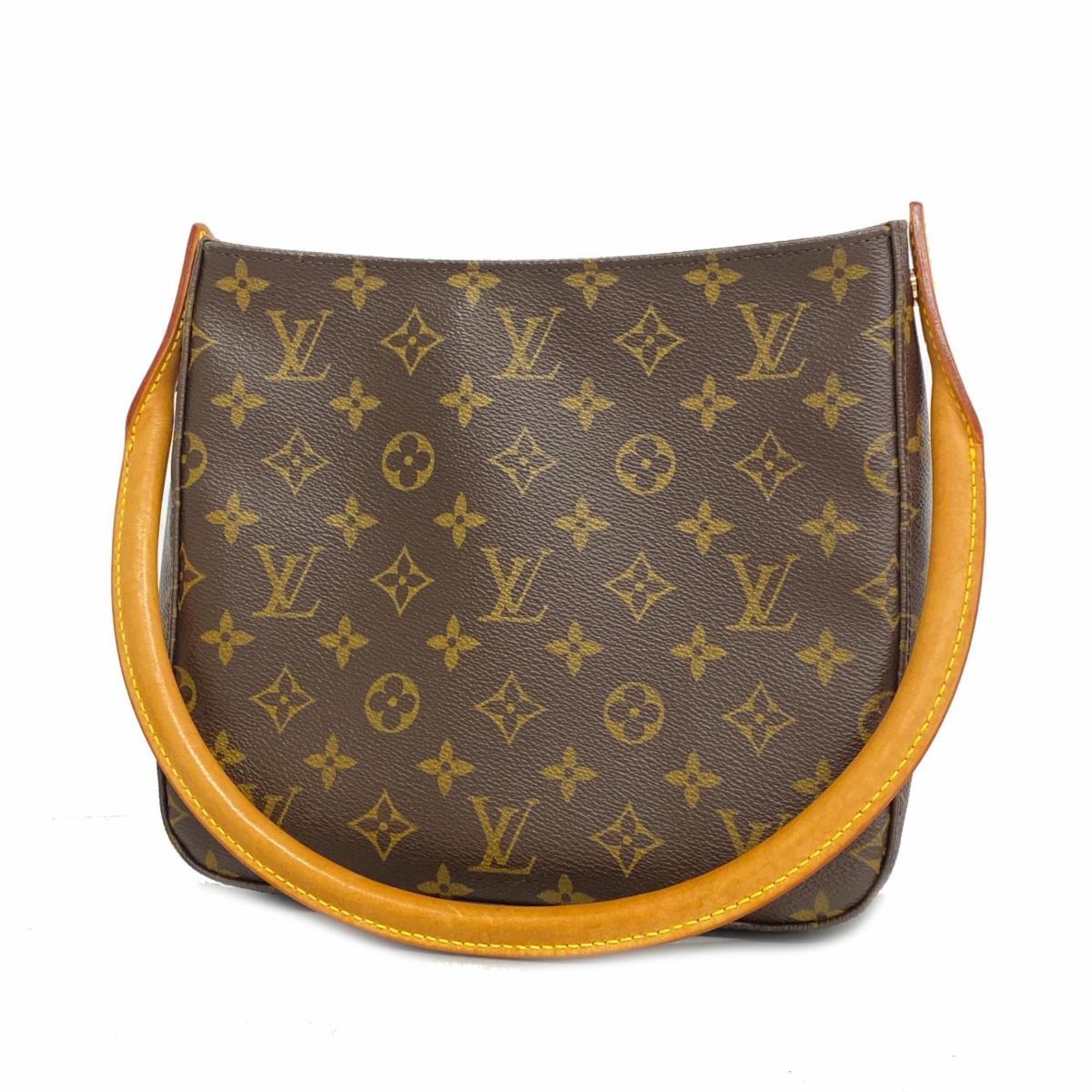 Louis Vuitton Shoulder Bag Monogram Looping MM M51146 Brown Women's