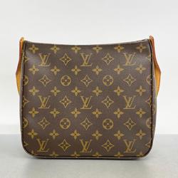 Louis Vuitton Shoulder Bag Monogram Looping MM M51146 Brown Women's