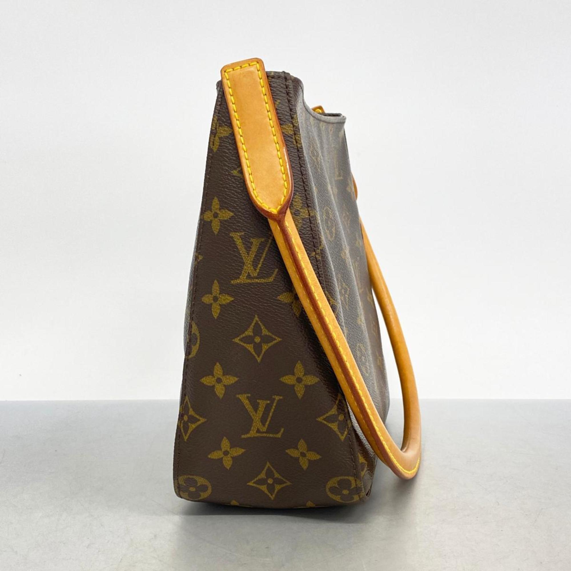 Louis Vuitton Shoulder Bag Monogram Looping MM M51146 Brown Women's