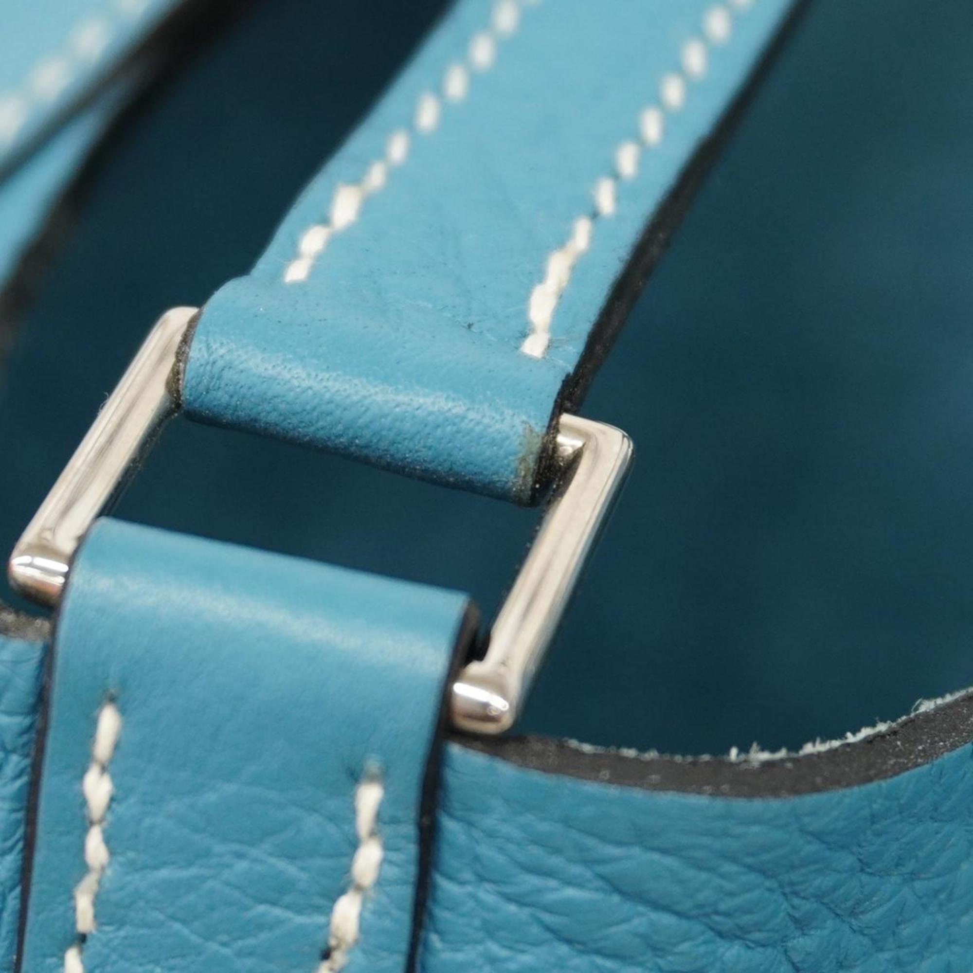 Hermes handbag Picotin Lock PM □O stamped Taurillon Clemence blue jean for women