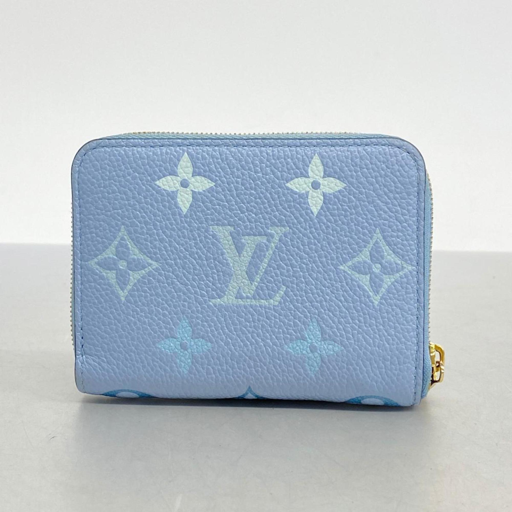 Louis Vuitton Wallets & Coin Cases Monogram Empreinte by the Pool Zippy Purse M80408 Summer Blue Women's