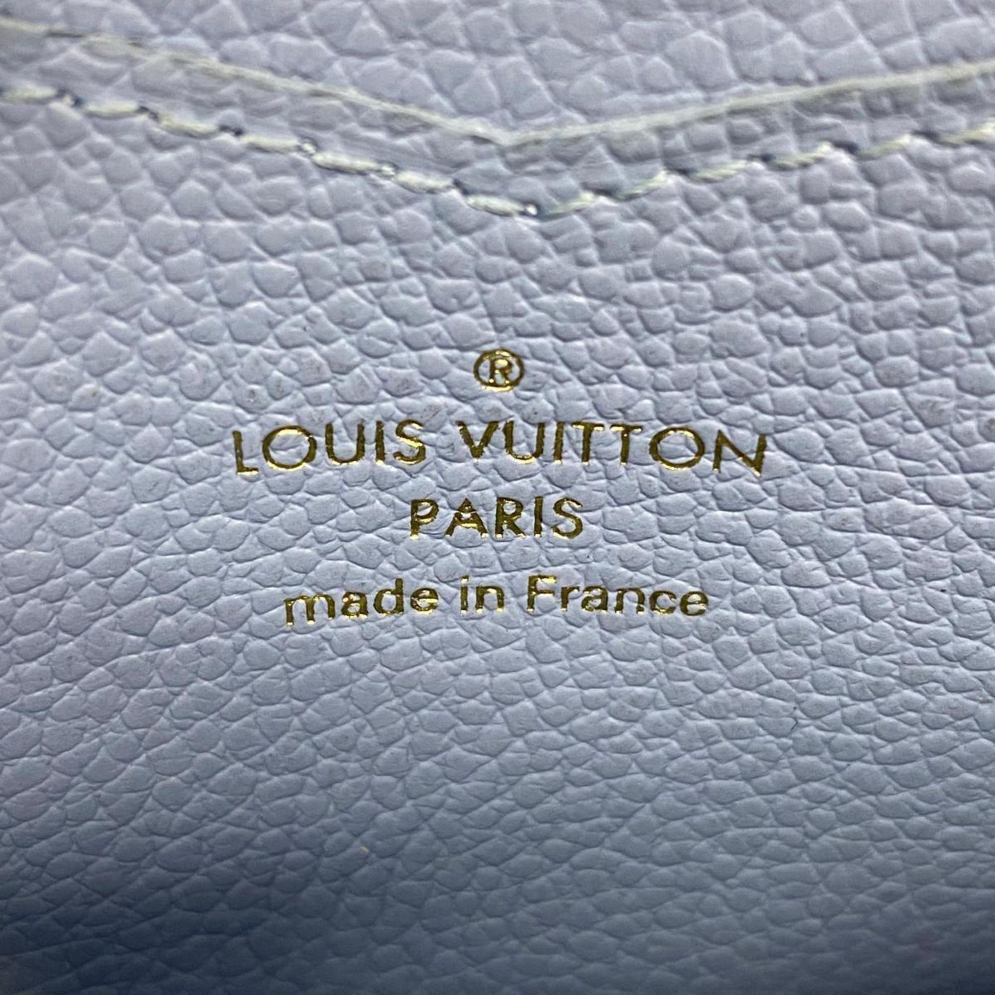 Louis Vuitton Wallets & Coin Cases Monogram Empreinte by the Pool Zippy Purse M80408 Summer Blue Women's