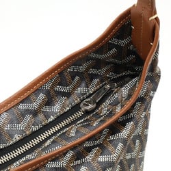 GOYARD Goyard Boheme Hobo Bag PM Shoulder Coated Canvas Leather Black Brown Pouch not included