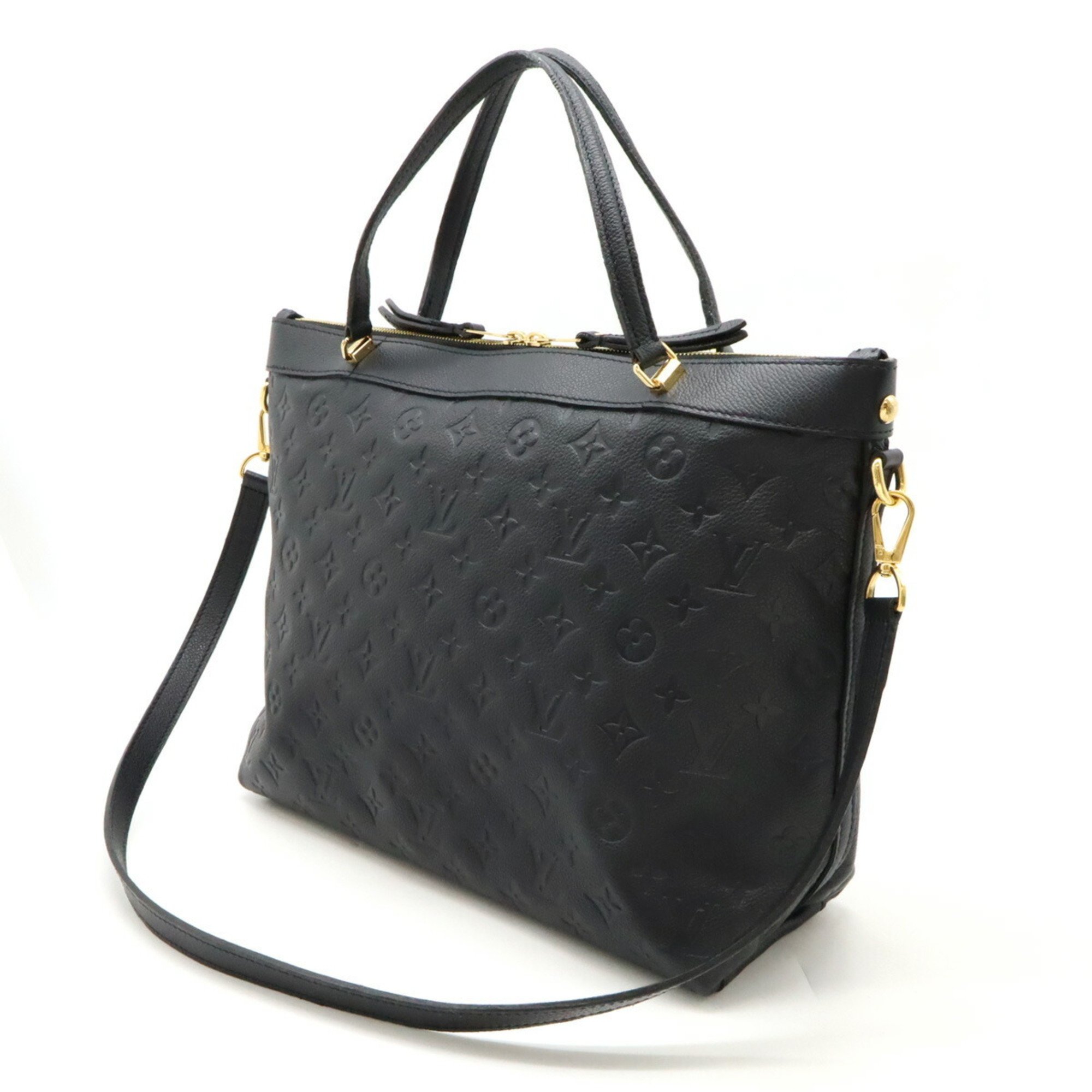 LOUIS VUITTON Louis Vuitton Monogram Empreinte Bastille MM Tote Bag Shoulder Noir Black M41164