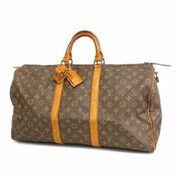 Louis Vuitton Boston Bag Monogram Keepall 50 M41426 Brown Men's Women's