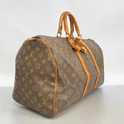 Louis Vuitton Boston Bag Monogram Keepall 50 M41426 Brown Men's Women's