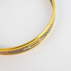 Hermes Bangle, Enamel PM, GP Plated, Cloisonne, Gold, Multicolor, Women's