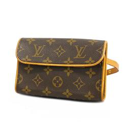 Louis Vuitton Waist Bag Monogram Pochette Florentine M51855 Brown Women's