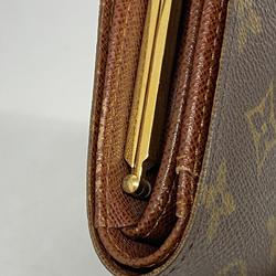 Louis Vuitton Wallet Monogram Porte Monnaie Biennois M61663 Brown Women's