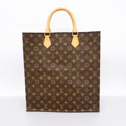 Louis Vuitton Tote Bag Monogram Sac Plat M51140 Brown Women's