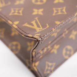 Louis Vuitton Tote Bag Monogram Sac Plat M51140 Brown Women's