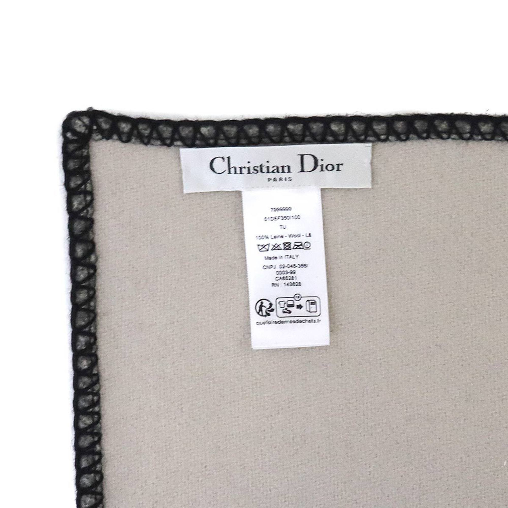 Christian Dior Blanket, Wool, Grey