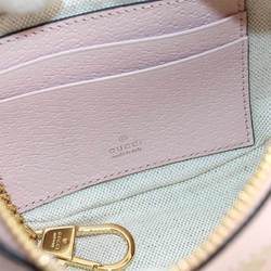 GUCCI Ophidia GG Bag Hand Jumbo Canvas Leather Pink Beige 658551 Gold Hardware