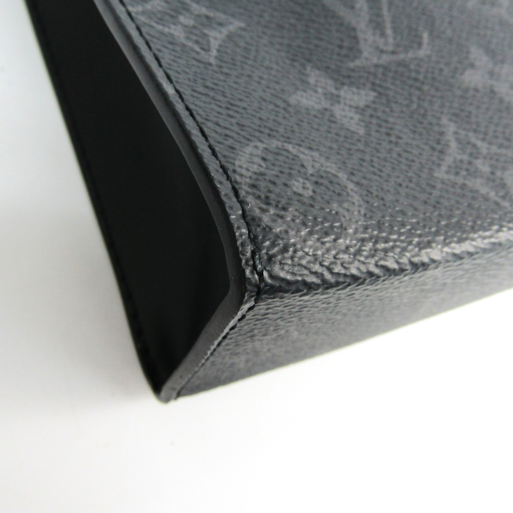 LOUIS VUITTON - A monogrammed black leather Louis Vuitto…