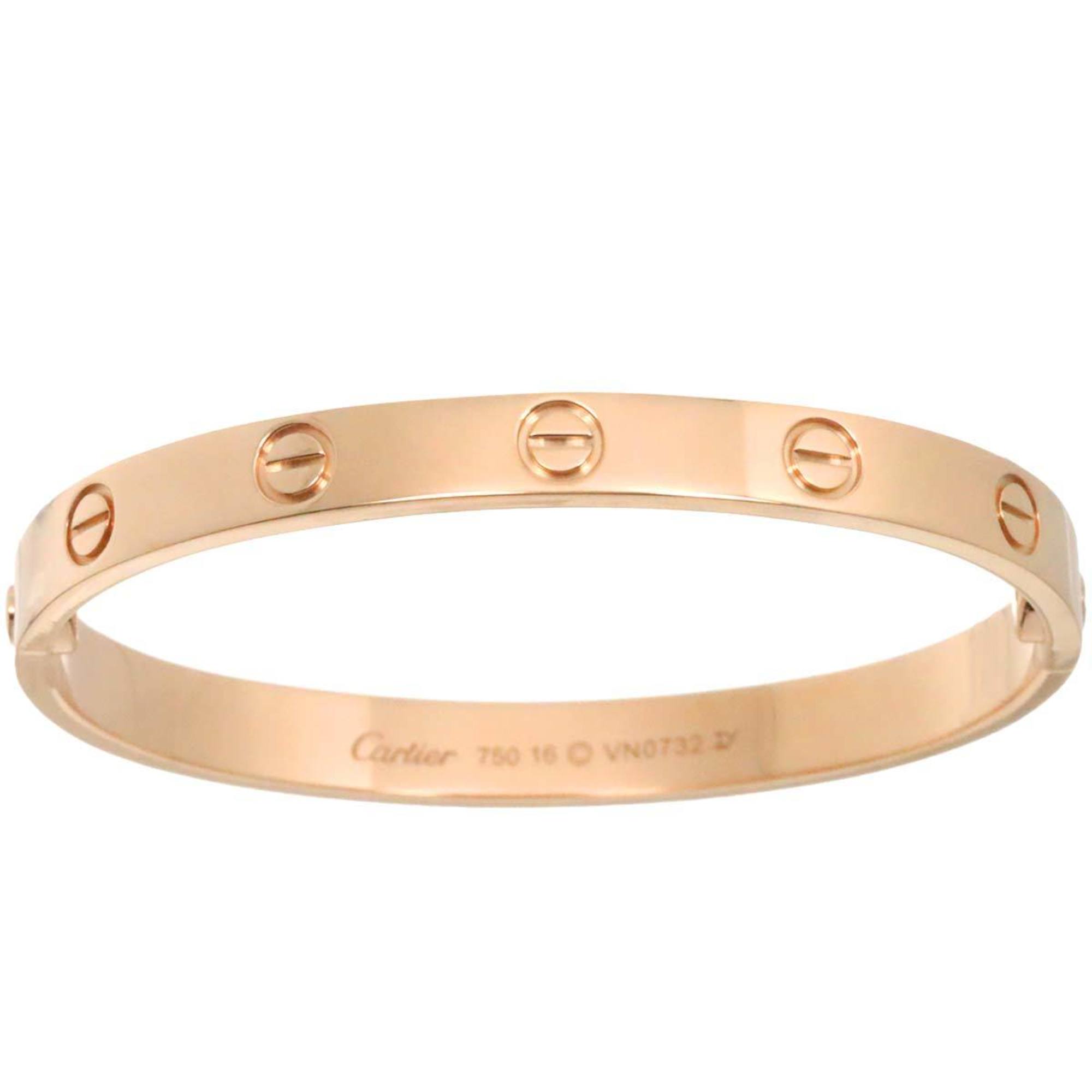 Cartier Love Bracelet #16 K18 PG Pink Gold 750 Bangle