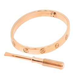 Cartier Love Bracelet #16 K18 PG Pink Gold 750 Bangle