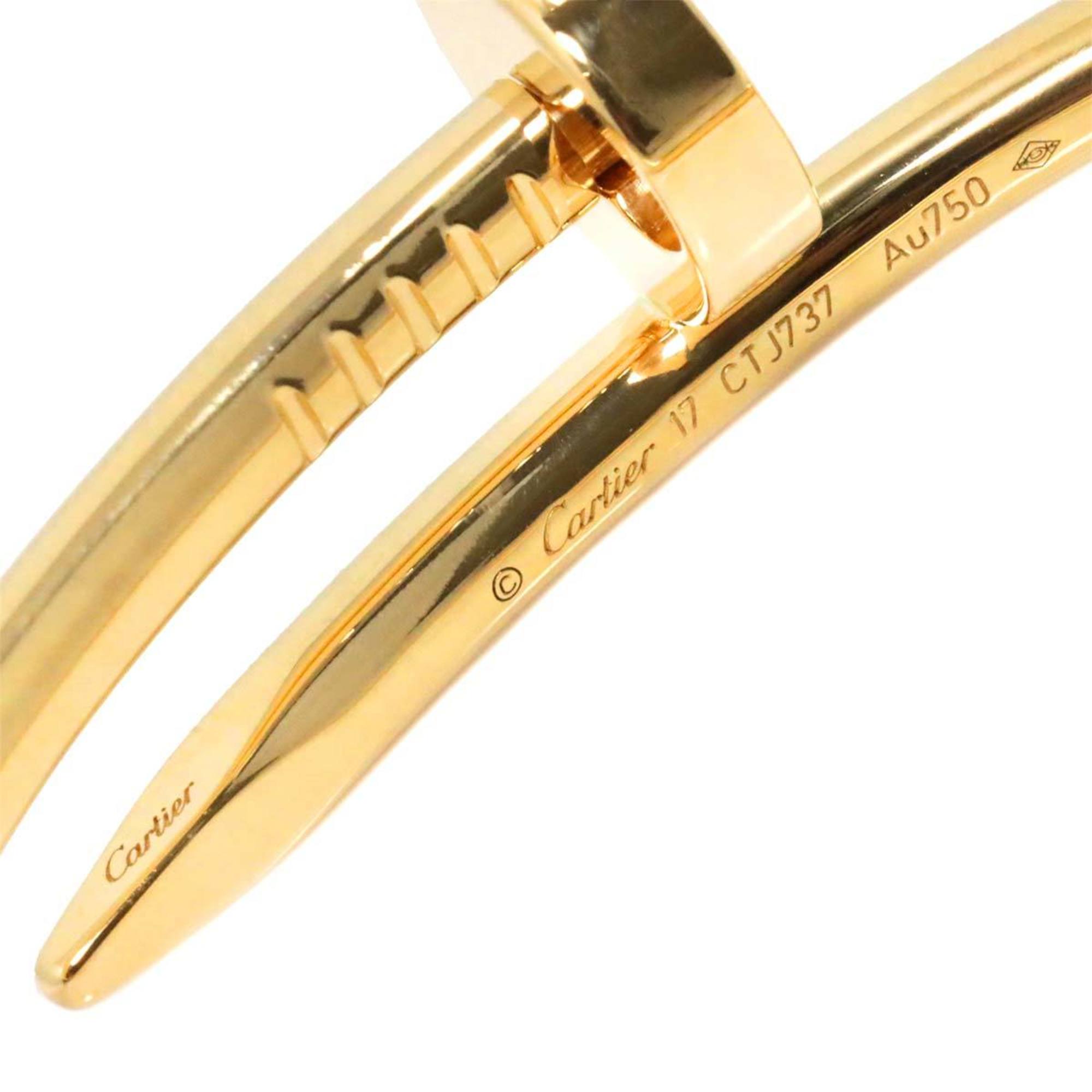 Cartier Juste Un Clou #17 Bracelet K18 YG Yellow Gold 750