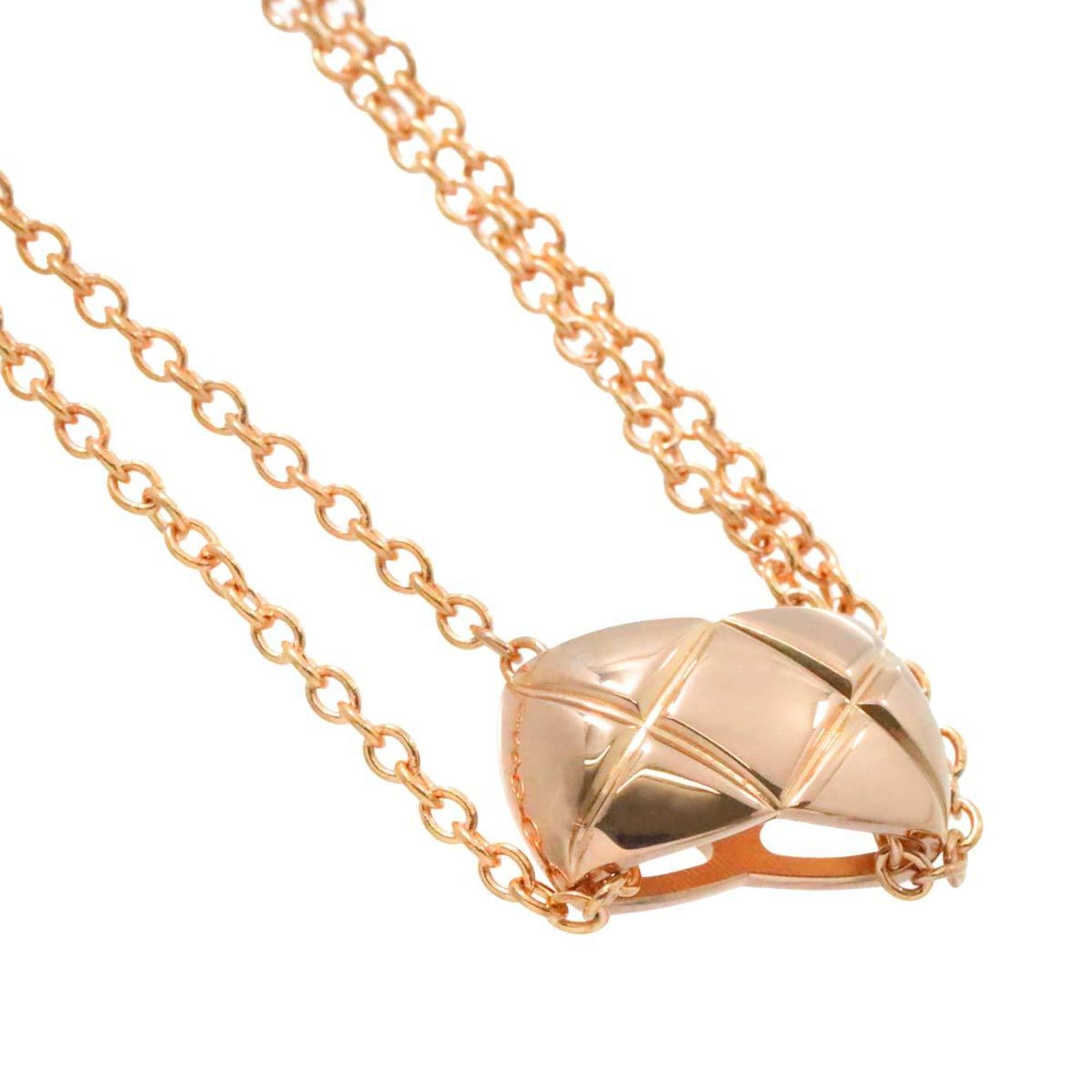 CHANEL Coco Crush Necklace 40cm K18 PG Pink Gold 750Necklace