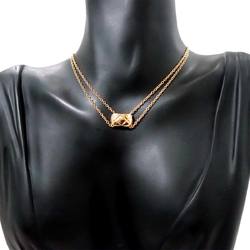 CHANEL Coco Crush Necklace 40cm K18 PG Pink Gold 750Necklace