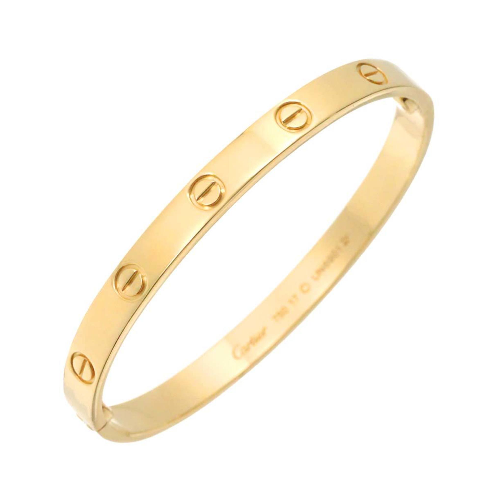 Cartier Love Bracelet #17 K18 YG Yellow Gold 750 Bangle