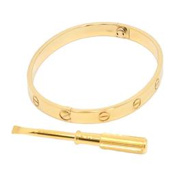 Cartier Love Bracelet #17 K18 YG Yellow Gold 750 Bangle