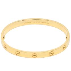 Cartier Love Bracelet #17 K18 YG Yellow Gold 750 Bangle