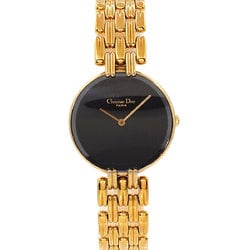 Christian Dior Bagbeera D46 154 4 Women's Watch Black GP Quartz