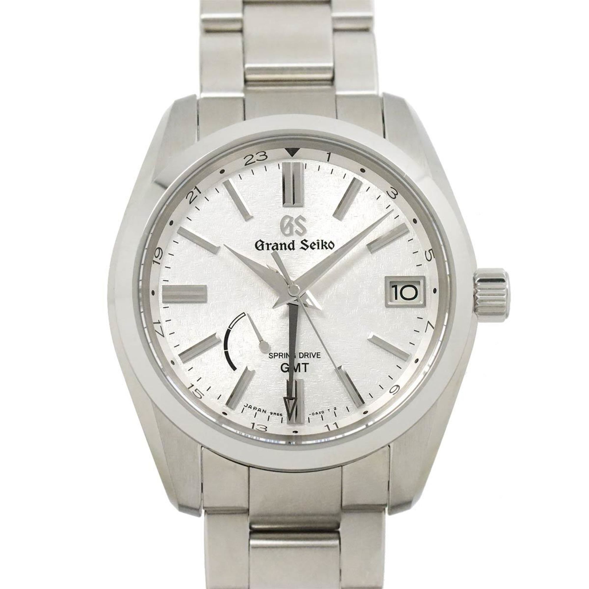 Grand Seiko GRAND SEIKO Spring Drive GMT SBGE279 Men's Watch 9R66-0BL0 Date Silver Automatic