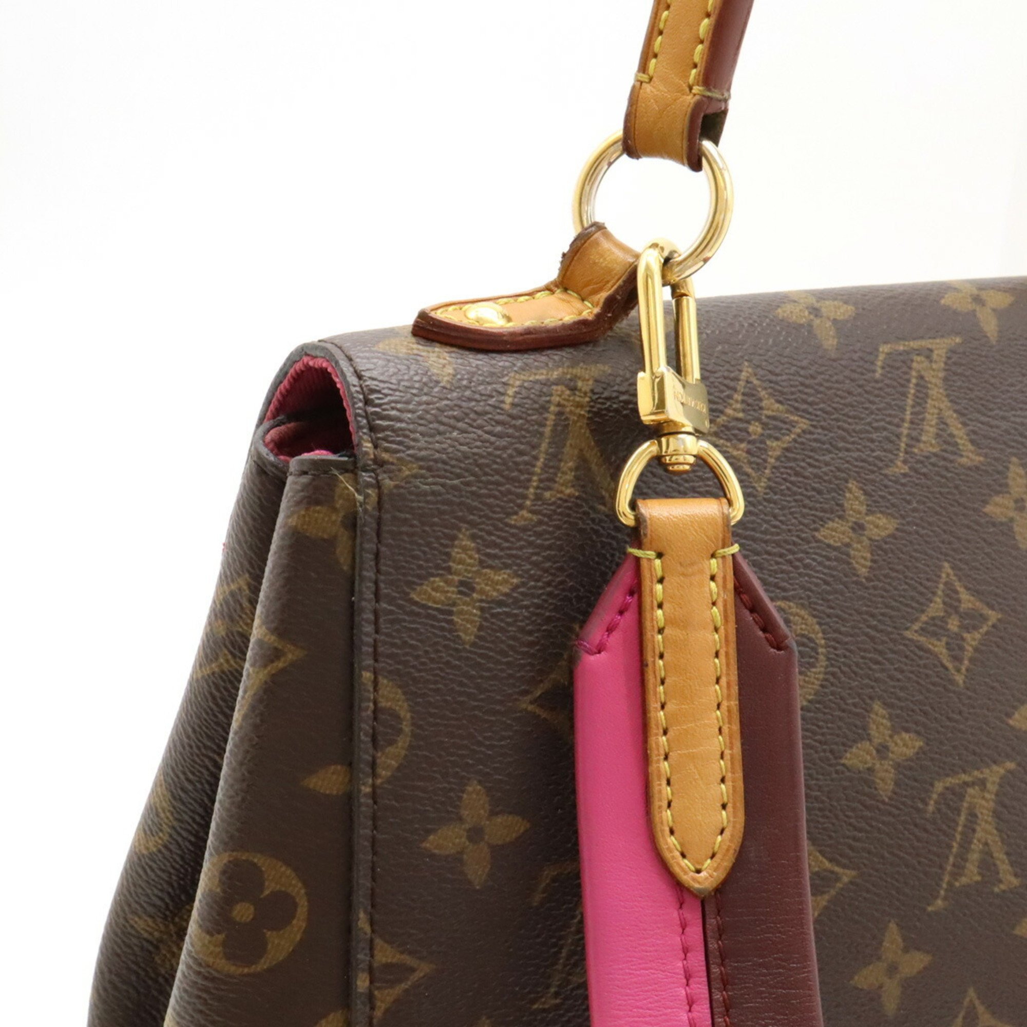 LOUIS VUITTON Louis Vuitton Monogram Cluny BB Handbag Shoulder Bag Rose Pink M42738