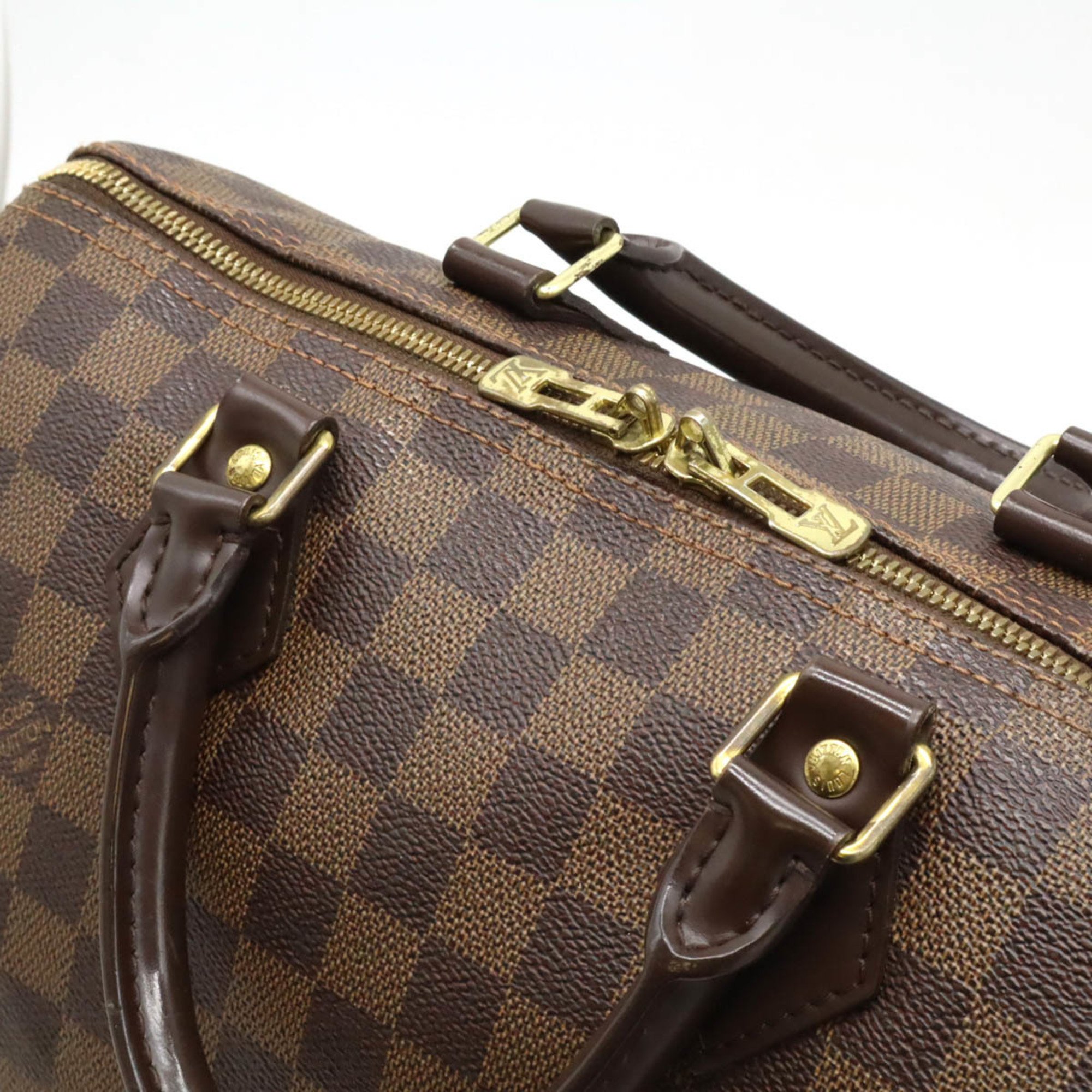 LOUIS VUITTON Damier Speedy 30 Handbag Boston Bag Shoulder N41183