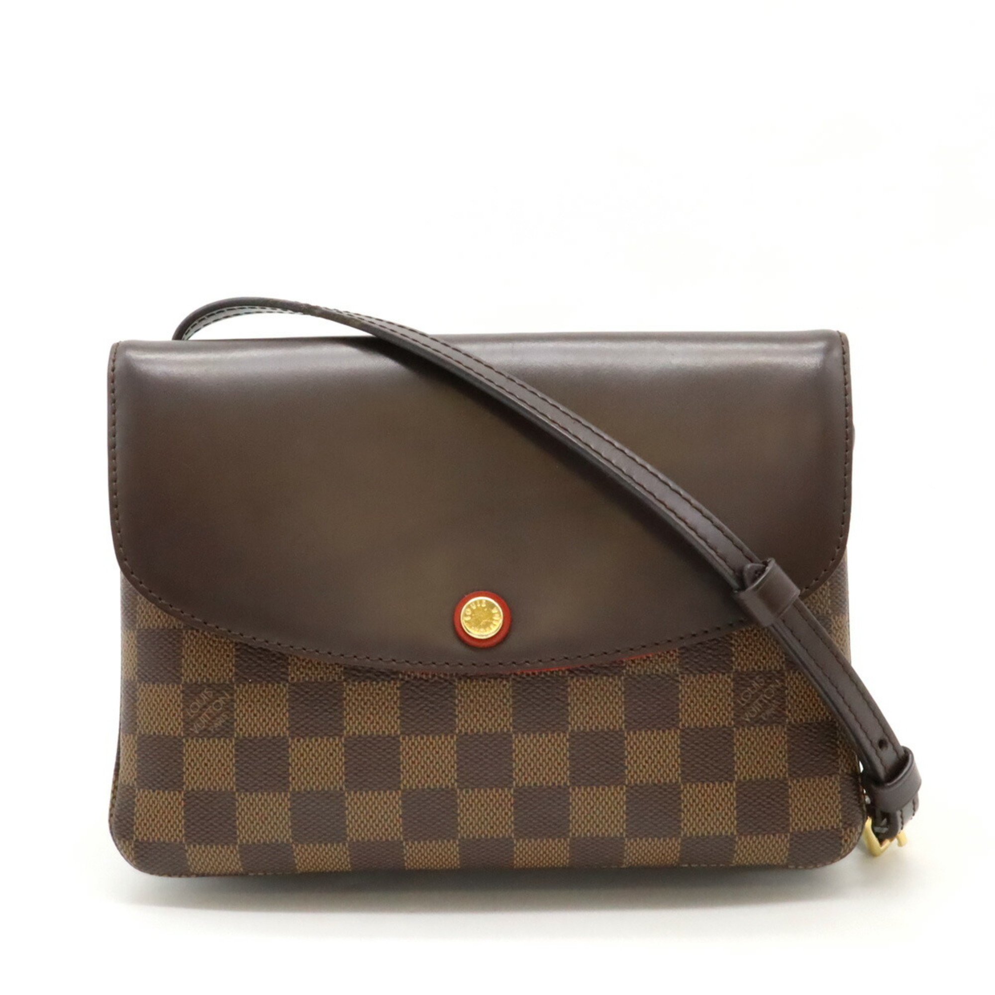 LOUIS VUITTON Damier Twice Shoulder Bag Pochette N48259