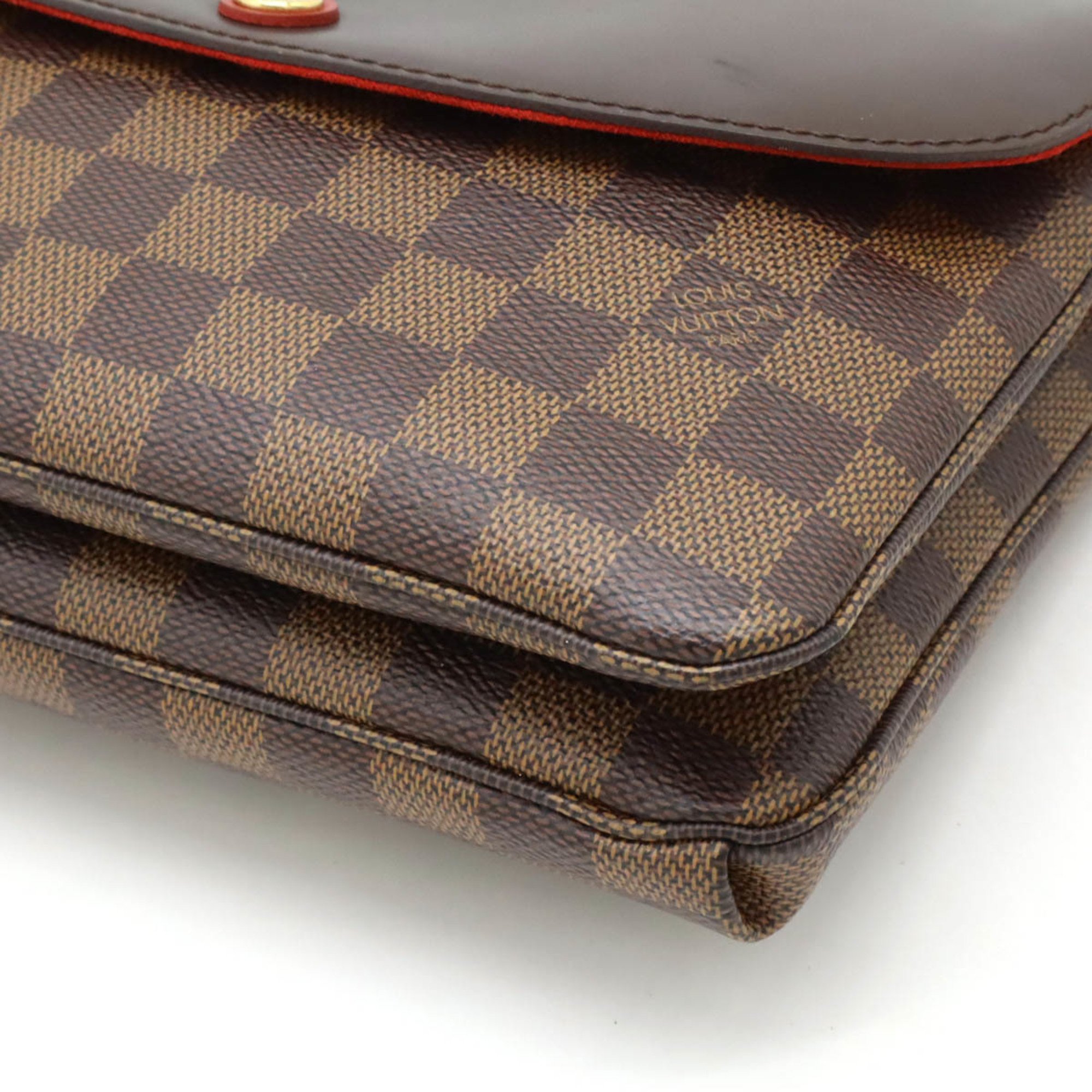 LOUIS VUITTON Damier Twice Shoulder Bag Pochette N48259