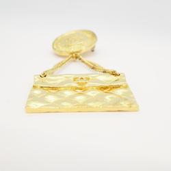 Chanel Brooch Coco Mark Matelasse GP Plated Gold Women's