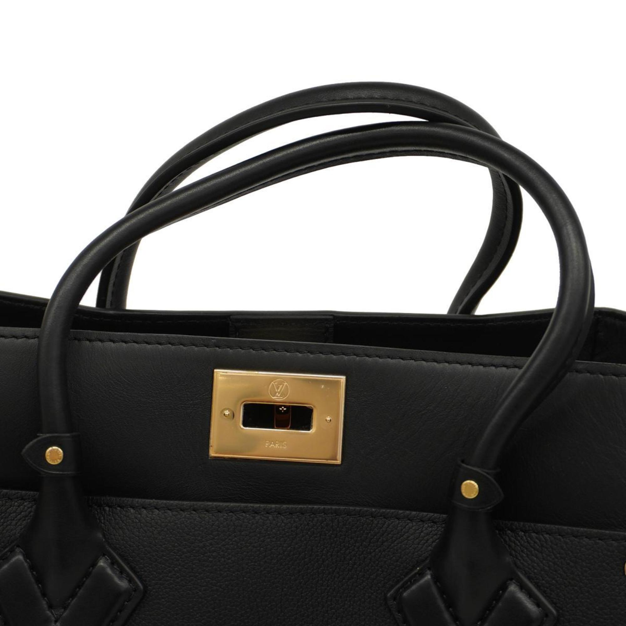 Louis Vuitton Handbag Monogram Tuftage On My Side MM M53826 Noir Ladies