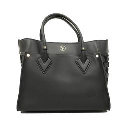 Louis Vuitton Handbag Monogram Tuftage On My Side MM M53826 Noir Ladies