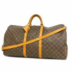 Louis Vuitton Boston Bag Monogram Keepall Bandouliere 60 M41412 Brown Men's Women's